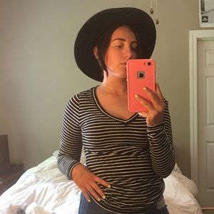 Black & White Striped Long Sleeve